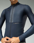 GOBIK Cyklistický dres s dlhým rukávom zimný - HYDER BLEND - modrá
