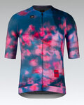 GOBIK Cyklistický dres s krátkym rukávom - CX PRO 4.0 - modrá/ružová