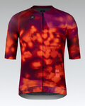 GOBIK Cyklistický dres s krátkym rukávom - CX SOLID - červená/bordová/ružová