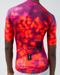 GOBIK Cyklistický dres s krátkym rukávom - CX SOLID - červená/bordová/ružová