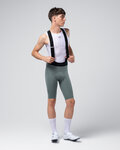 GOBIK Cyklistické nohavice krátke s trakmi - X - zelená
