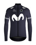GOBIK Cyklistická zateplená bunda - ENVY MOVISTAR TEAM 2024 - modrá/biela