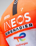 GOBIK Cyklistická vesta - PLUS 2.0 INEOS GRENADIERS 26 - biela/oranžová