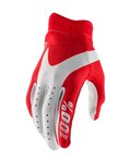 100% SPEEDLAB Cyklistické rukavice dlhoprsté - ITRACK - červená/biela