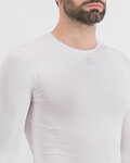 SPORTFUL Cyklistické tričko s dlhým rukávom - MIDWEIGHT LAYER - biela