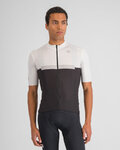 SPORTFUL Cyklistický dres s krátkym rukávom - PISTA - biela/čierna