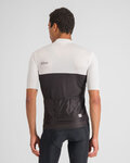 SPORTFUL Cyklistický dres s krátkym rukávom - PISTA - biela/čierna