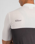 SPORTFUL Cyklistický dres s krátkym rukávom - PISTA - biela/čierna