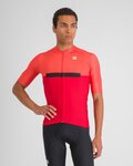 SPORTFUL Cyklistický dres s krátkym rukávom - PISTA - červená