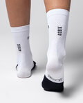 GOBIK Cyklistické ponožky klasické - LIGHTWEIGHT 2.0 MOVISTAR TEAM 26 - biela/čierna