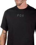 FOX Cyklistický dres s krátkym rukávom - RANGER WORDMARK - čierna