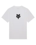 FOX Cyklistické tričko s krátkym rukávom - HEAD 195 ORIGINAL SS - biela/čierna