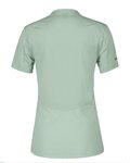 SCOTT Cyklistický dres s krátkym rukávom - TRAIL FLOW ZIP SS W - svetlo zelená