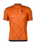 SCOTT Cyklistický dres s krátkym rukávom - TEAM 20 - oranžová
