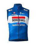 CASTELLI Cyklistická vesta - SOUDAL QUICK-STEP 2024 PRO LIGHT WIND - modrá/biela/červená
