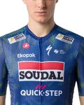 CASTELLI Cyklistický dres s krátkym rukávom - COMPETIZIONE 4 TEAM SOUDAL QUICK-STEP 2026 - modrá/zelená
