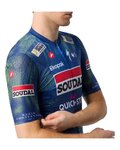 CASTELLI Cyklistický dres s krátkym rukávom - COMPETIZIONE 4 TEAM SOUDAL QUICK-STEP 2026 - modrá/zelená