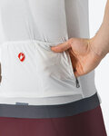CASTELLI Cyklistický dres s krátkym rukávom - ESPRESSO - biela