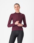 CASTELLI Cyklistický dres s dlhým rukávom zimný - ESPRESSO THERMAL W LS - červená