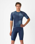 CASTELLI Cyklistické nohavice krátke s trakmi - COMPETIZIONE 2 KIT - modrá
