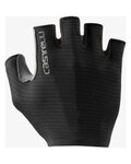 CASTELLI Cyklistické rukavice krátkoprsté - ESPRESSO - čierna