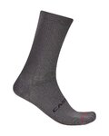 CASTELLI Cyklistické ponožky klasické - ESPRESSO 18 - šedá