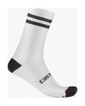 CASTELLI Cyklistické ponožky klasické - ORIGINALE 18 - biela/čierna
