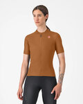 CASTELLI Cyklistický dres s krátkym rukávom - LIBERA 2 - hnedá