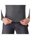 CASTELLI Cyklistické tričko s dlhým rukávom - MEDIO BASE LAYER - šedá