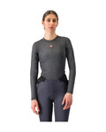 CASTELLI Cyklistické tričko s dlhým rukávom - MEDIO BASE LAYER W - šedá