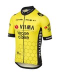 AGU Cyklistický dres s krátkym rukávom - REPLICA VISMA | LEASE A BIKE 2024 - žltá/čierna