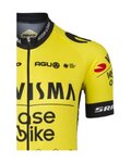 AGU Cyklistický dres s krátkym rukávom - REPLICA VISMA | LEASE A BIKE W 2024 - žltá/čierna