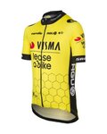 AGU Cyklistický dres s krátkym rukávom - REPLICA VISMA | LEASE A BIKE K 2024 - žltá/čierna