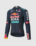 SPORTFUL Cyklistický dres s dlhým rukávom letný - RED BULL BORA - HANSGROHE THERMAL - modrá