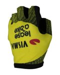 RAPIDGEAR Cyklistické rukavice krátkoprsté - VISMA TDF25 REPLICA GLOVES - žltá/čierna