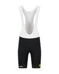 RAPIDGEAR Cyklistické nohavice krátke s trakmi - VISMA TDF25 REPLICA BIBSHORT - čierna