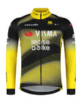 RAPIDGEAR Cyklistický dres s dlhým rukávom letný - VISMA TDF25 REPLICA JERSEY - žltá/čierna