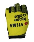 RAPIDGEAR Cyklistické rukavice krátkoprsté - VISMA TDF25 REPLICA GLOVES - žltá/čierna