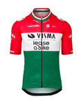 RAPIDGEAR Cyklistický dres s krátkym rukávom - REPLICA VISMA HUNGARIAN CHAMP 2025 - červená/biela/zelená