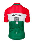 RAPIDGEAR Cyklistický dres s krátkym rukávom - REPLICA VISMA HUNGARIAN CHAMP 2025 - červená/biela/zelená