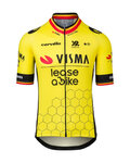 RAPIDGEAR Cyklistický dres s krátkym rukávom - TEAM VISMA BELGIUM CHAMPION 2025 - žltá