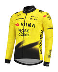 RAPIDGEAR Cyklistický dres s dlhým rukávom letný - REPLICA VISMA 2026 - žltá/čierna