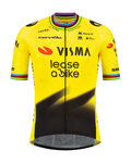 RAPIDGEAR Cyklistický dres s krátkym rukávom - REPLICA VISMA 2026 FORMER WORLD CHAMPION - žltá/čierna