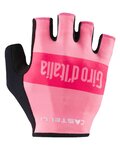 CASTELLI Cyklistické rukavice krátkoprsté - GIRO 3 - ružová