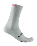 CASTELLI Cyklistické ponožky klasické - GIRO LOGO 18 - biela