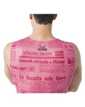 CASTELLI Cyklistické tričko bez rukávov - GAZZETTA DELLO SPORT - ružová