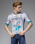 ALÉ Cyklistický dres s krátkym rukávom - BAHRAIN VICTORIOUS 2025 - biela/modrá