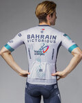 ALÉ Cyklistický dres s krátkym rukávom - BAHRAIN VICTORIOUS 2025 - biela/modrá