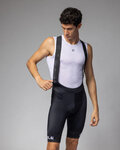 ALÉ Cyklistické nohavice krátke s trakmi - CORSA 2.0 PRAGMA - čierna