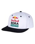 RED BULL Cyklistická čiapka - RED BULL BORA HANSGROHE - biela/čierna